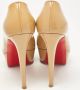 Christian Louboutin Pre-owned Leather heels Beige Dames - Thumbnail 4