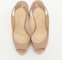 Christian Louboutin Pre-owned Leather heels Beige Dames - Thumbnail 2