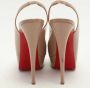 Christian Louboutin Pre-owned Leather heels Beige Dames - Thumbnail 4