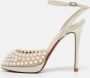 Christian Louboutin Pre-owned Leather heels Beige Dames - Thumbnail 2