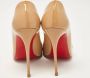 Christian Louboutin Pre-owned Leather heels Beige Dames - Thumbnail 3