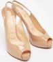 Christian Louboutin Pre-owned Leather heels Beige Dames - Thumbnail 3