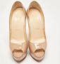 Christian Louboutin Pre-owned Leather heels Beige Dames - Thumbnail 2