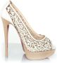 Christian Louboutin Pre-owned Leather heels Beige Dames - Thumbnail 3