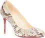 Christian Louboutin Pre-owned Leather heels Beige Dames - Thumbnail 2