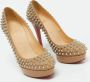 Christian Louboutin Pre-owned Leather heels Beige Dames - Thumbnail 2