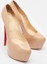 Christian Louboutin Pre-owned Leather heels Beige Dames - Thumbnail 2