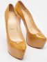 Christian Louboutin Pre-owned Leather heels Beige Dames - Thumbnail 2