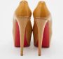 Christian Louboutin Pre-owned Leather heels Beige Dames - Thumbnail 3