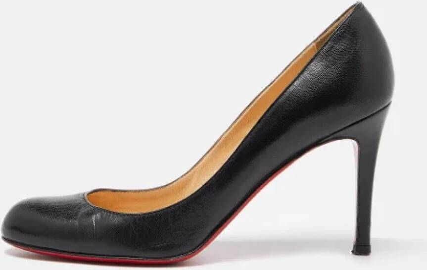 Christian Louboutin Pre-owned Leather heels Black Dames