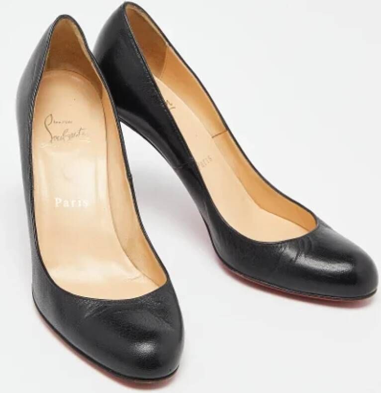 Christian Louboutin Pre-owned Leather heels Black Dames