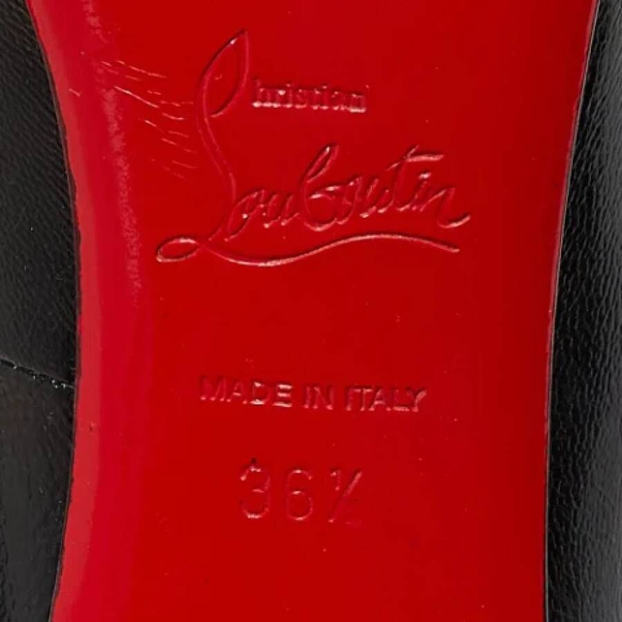 Christian Louboutin Pre-owned Leather heels Black Dames