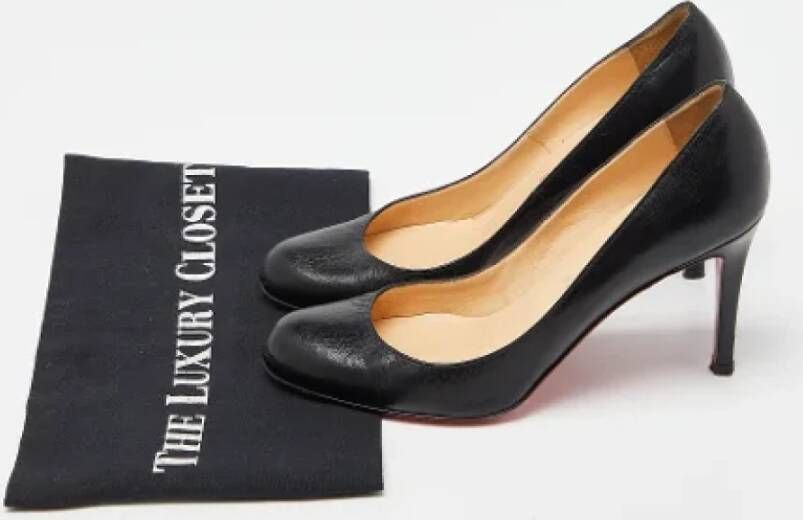 Christian Louboutin Pre-owned Leather heels Black Dames