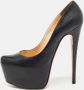 Christian Louboutin Pre-owned Leather heels Black Dames - Thumbnail 2