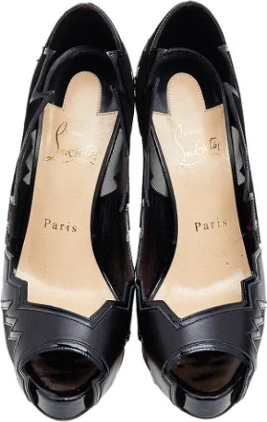 Christian Louboutin Pre-owned Leather heels Black Dames