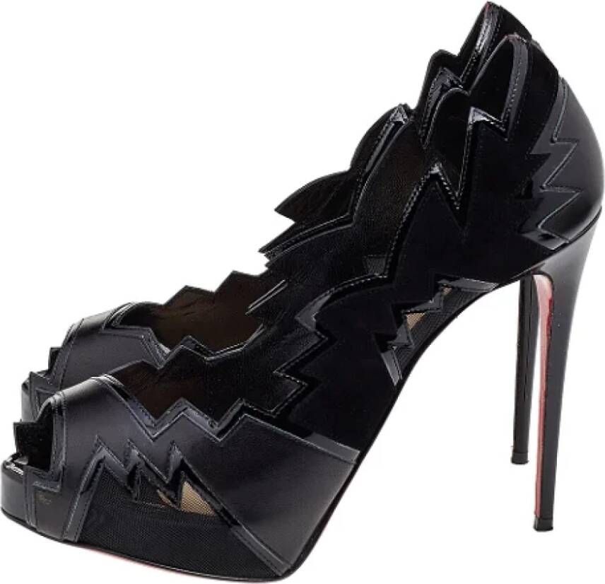 Christian Louboutin Pre-owned Leather heels Black Dames