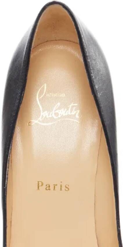 Christian Louboutin Pre-owned Leather heels Black Dames