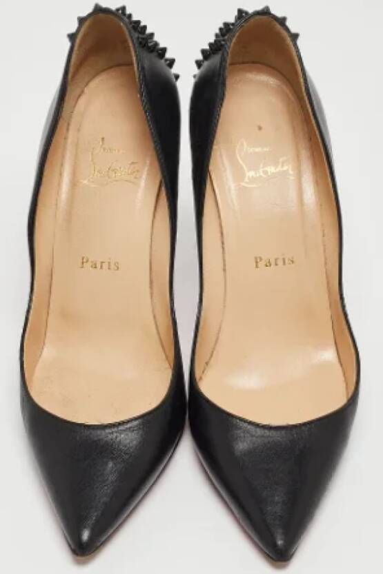 Christian Louboutin Pre-owned Leather heels Black Dames