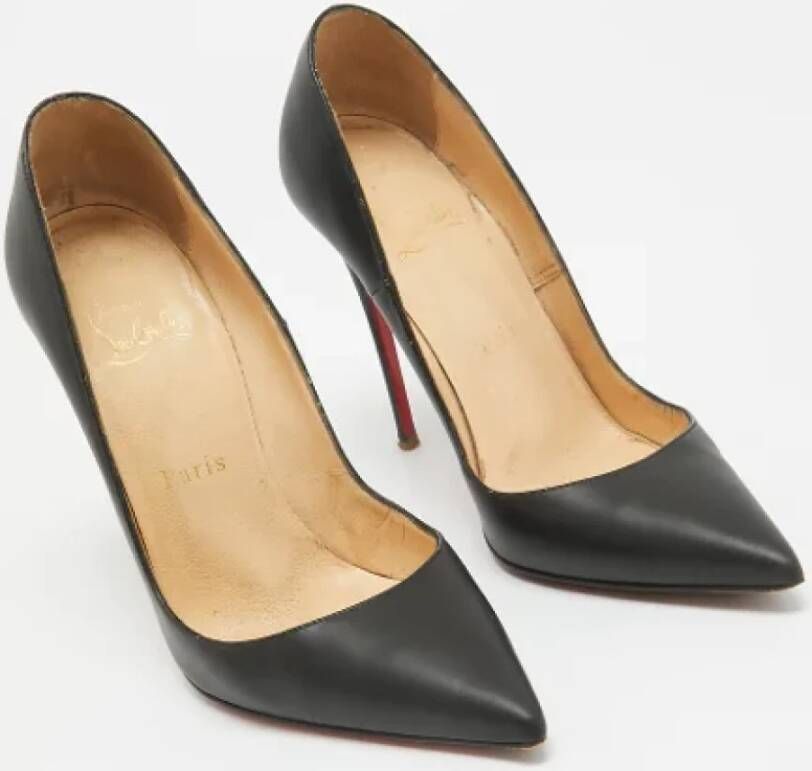 Christian Louboutin Pre-owned Leather heels Black Dames