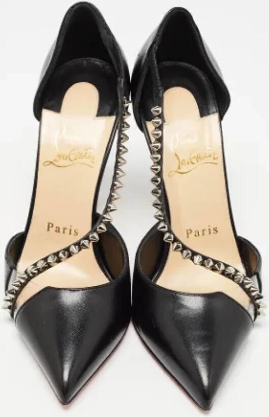 Christian Louboutin Pre-owned Leather heels Black Dames