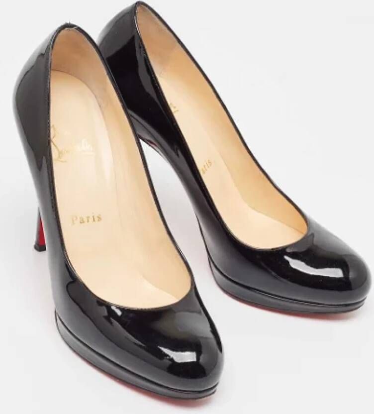 Christian Louboutin Pre-owned Leather heels Black Dames