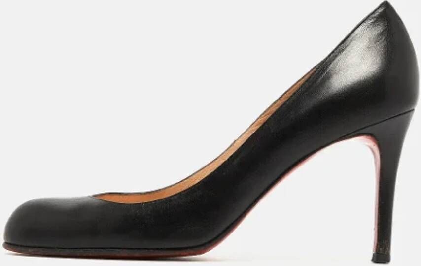 Christian Louboutin Pre-owned Leather heels Black Dames