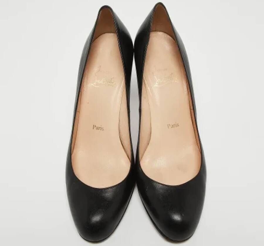 Christian Louboutin Pre-owned Leather heels Black Dames