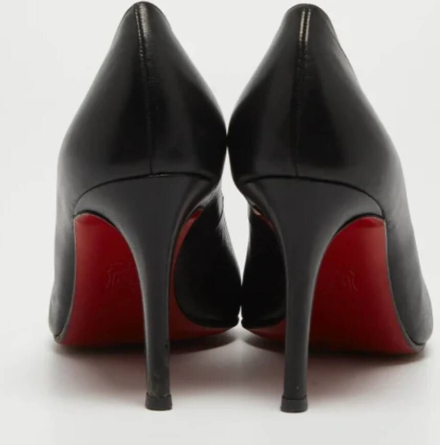 Christian Louboutin Pre-owned Leather heels Black Dames