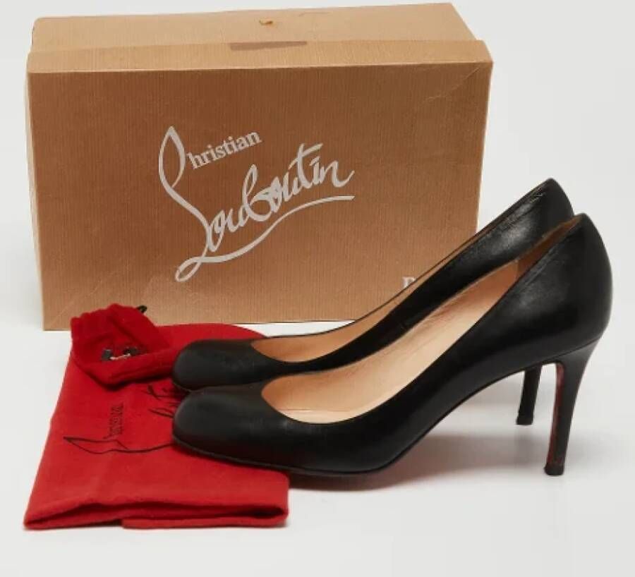 Christian Louboutin Pre-owned Leather heels Black Dames