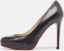 Christian Louboutin Pre-owned Leather heels Black Dames - Thumbnail 2