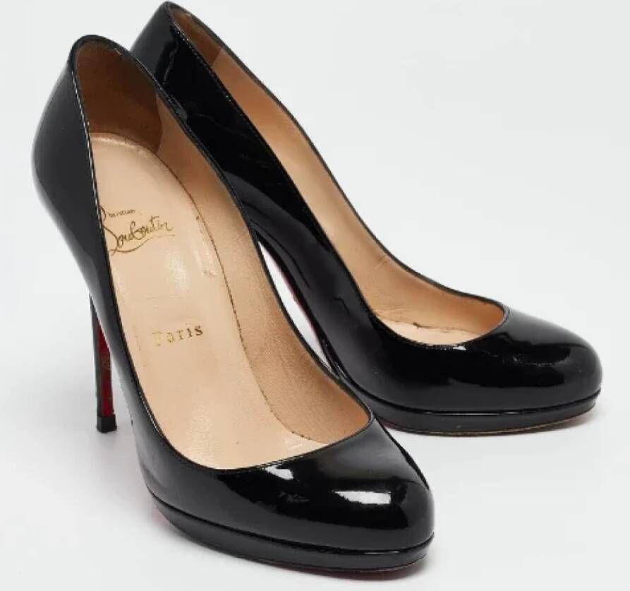 Christian Louboutin Pre-owned Leather heels Black Dames