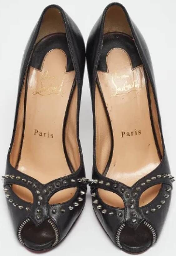 Christian Louboutin Pre-owned Leather heels Black Dames