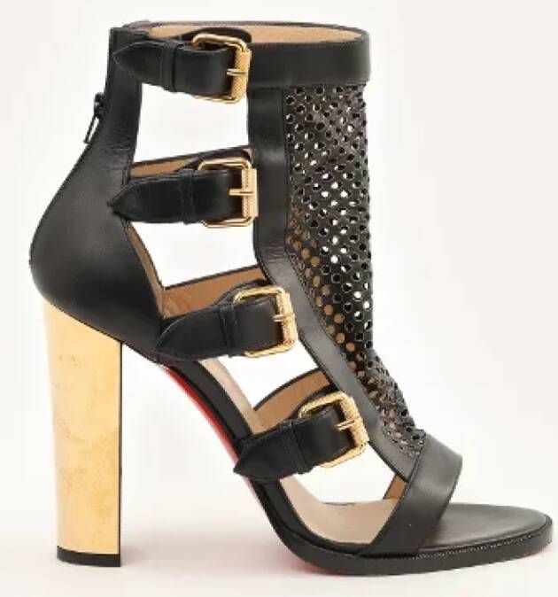 Christian Louboutin Pre-owned Leather heels Black Dames