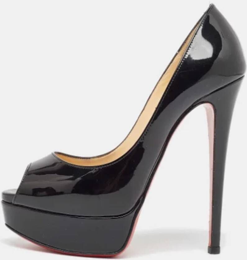 Christian Louboutin Pre-owned Leather heels Black Dames