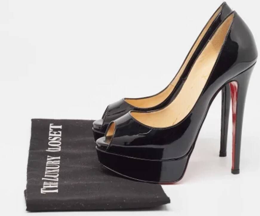 Christian Louboutin Pre-owned Leather heels Black Dames