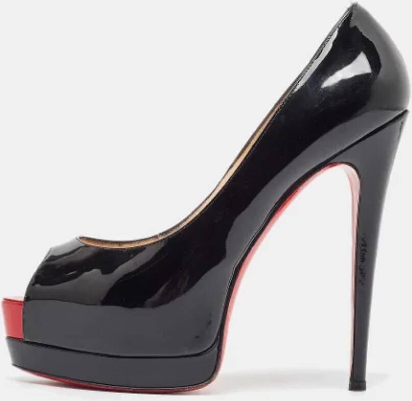 Christian Louboutin Pre-owned Leather heels Black Dames