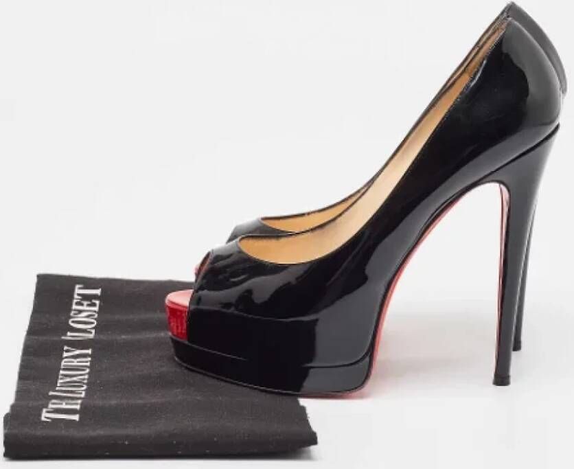 Christian Louboutin Pre-owned Leather heels Black Dames