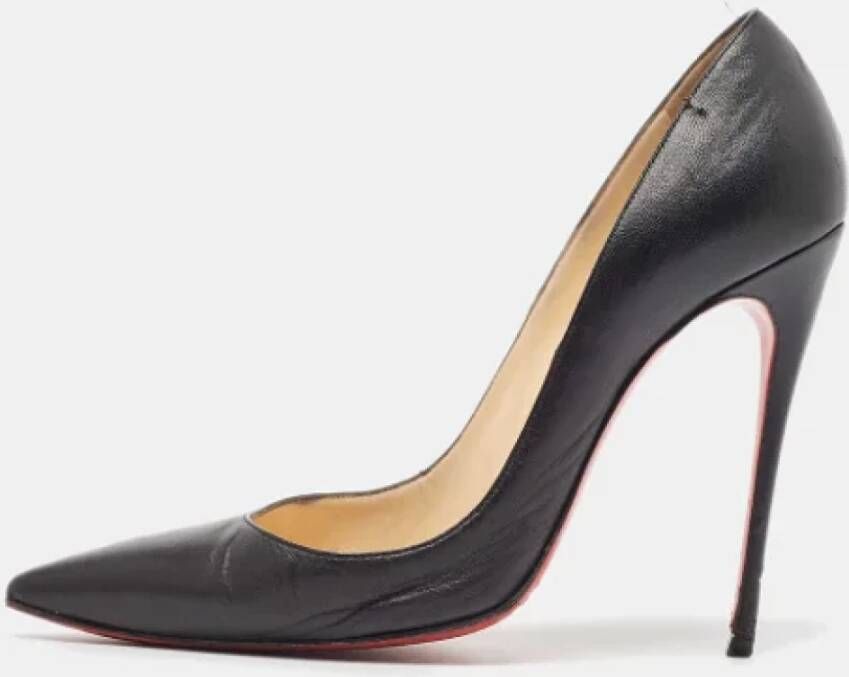 Christian Louboutin Pre-owned Leather heels Black Dames