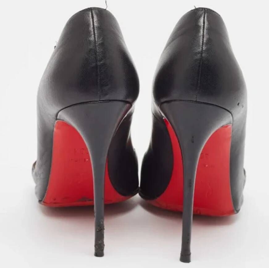 Christian Louboutin Pre-owned Leather heels Black Dames