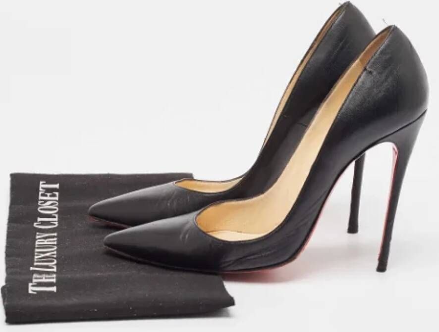 Christian Louboutin Pre-owned Leather heels Black Dames