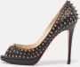 Christian Louboutin Pre-owned Leather heels Black Dames - Thumbnail 2