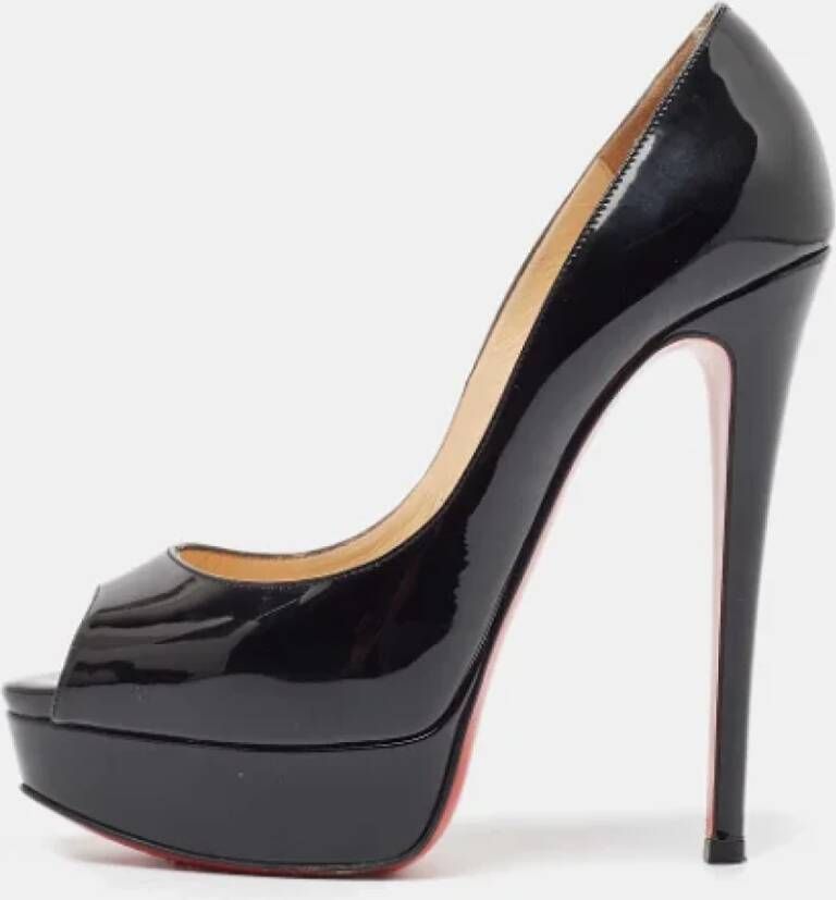 Christian Louboutin Pre-owned Leather heels Black Dames