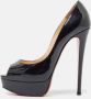 Christian Louboutin Pre-owned Leather heels Black Dames - Thumbnail 2