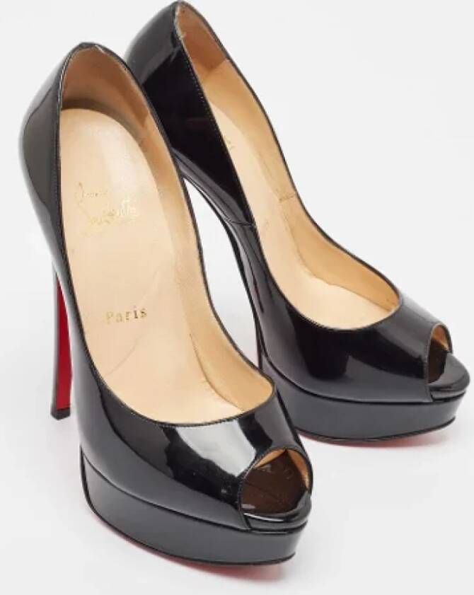 Christian Louboutin Pre-owned Leather heels Black Dames