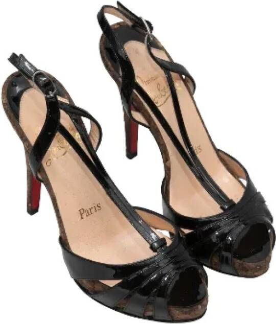 Christian Louboutin Pre-owned Leather heels Black Dames