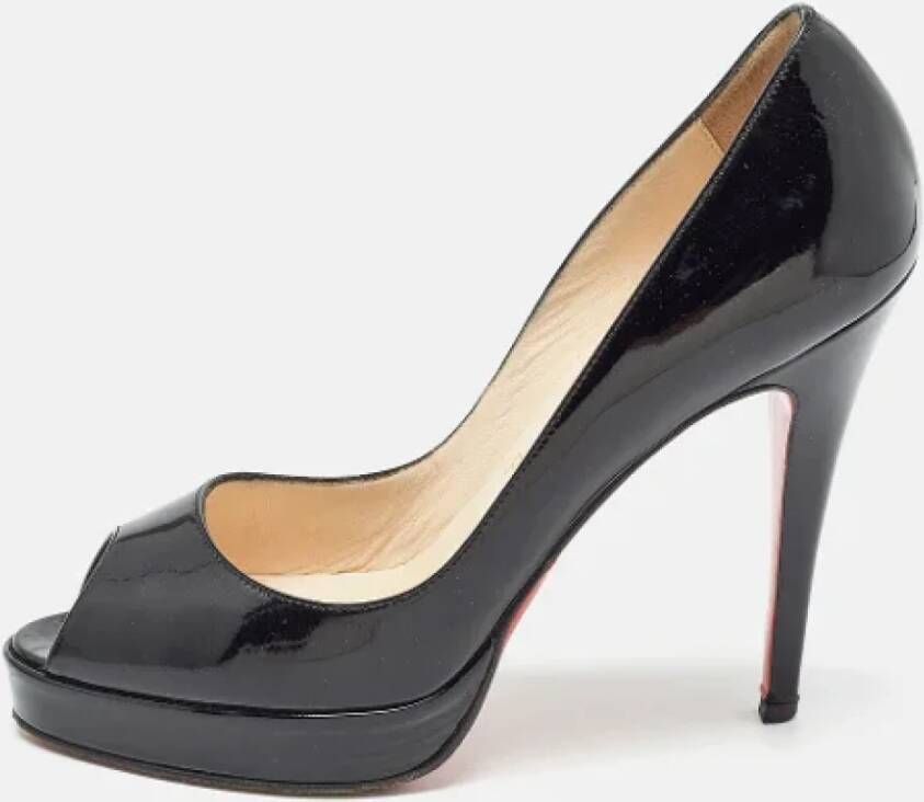 Christian Louboutin Pre-owned Leather heels Black Dames