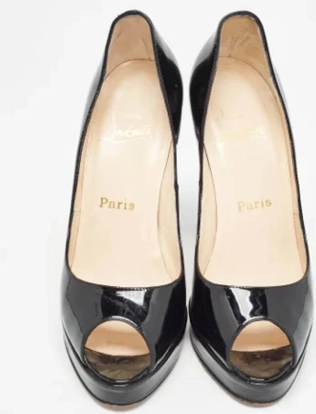 Christian Louboutin Pre-owned Leather heels Black Dames