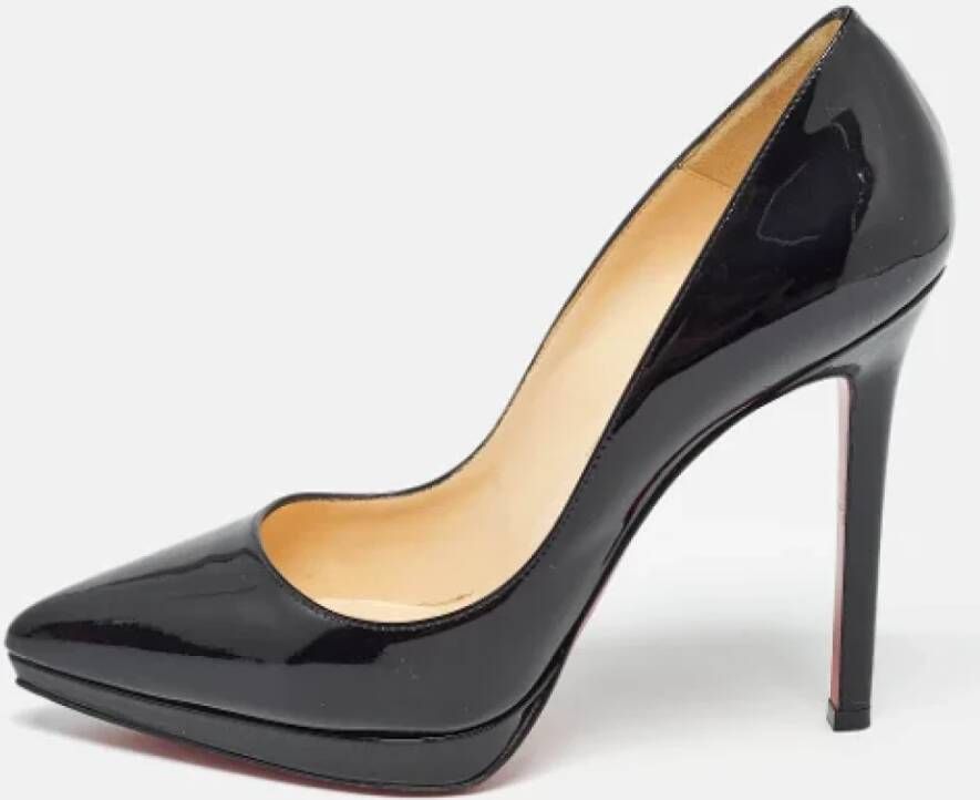 Christian Louboutin Pre-owned Leather heels Black Dames