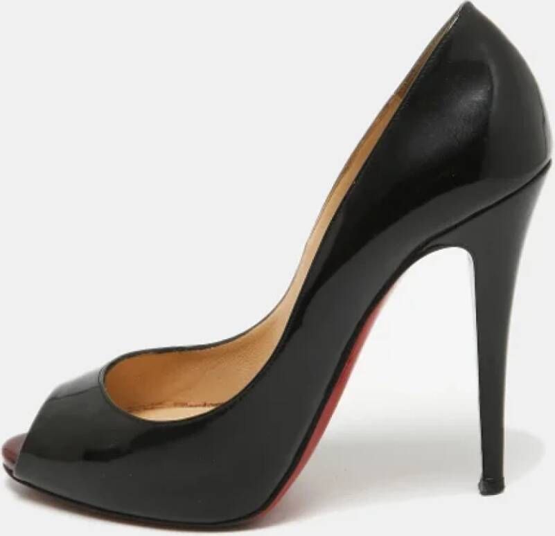 Christian Louboutin Pre-owned Leather heels Black Dames