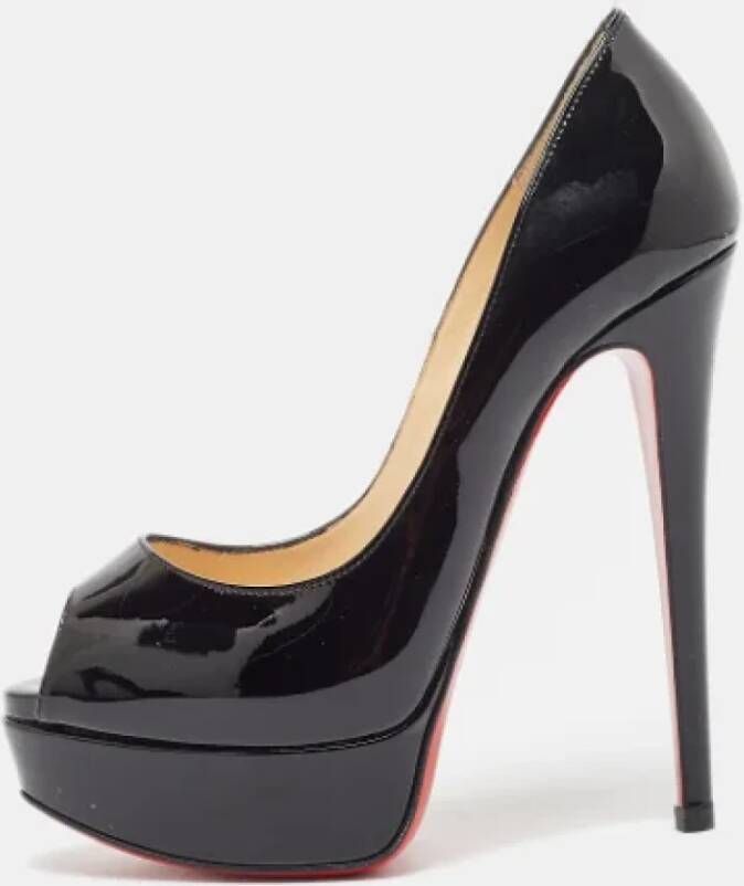 Christian Louboutin Pre-owned Leather heels Black Dames